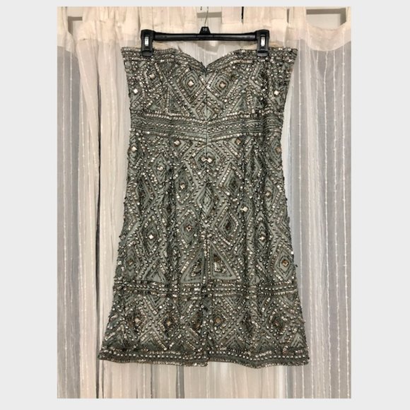 Adrianna Papell Sequin Dress - Picture 2 of 6